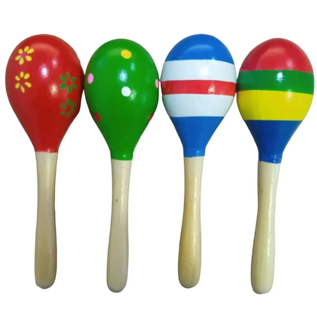 Ahşap zilli marakas Ahşap Zilli Marakas