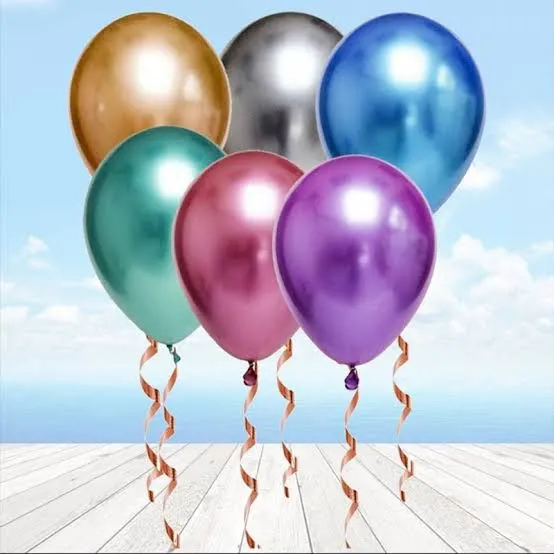 Metalik Renkli Balon